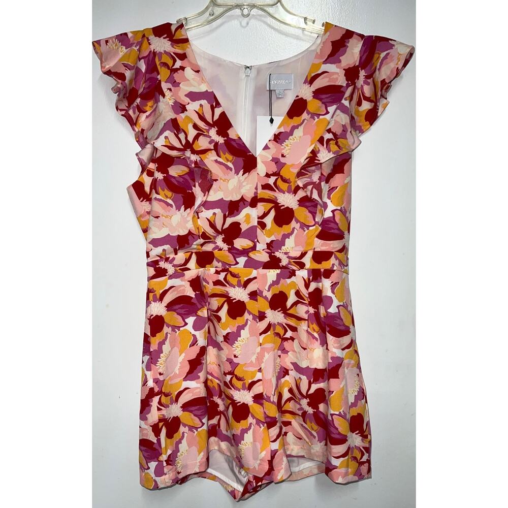 NWT SugarLips Floral Romper L